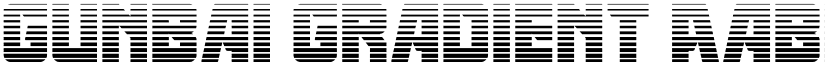 Gunbai Gradient font
