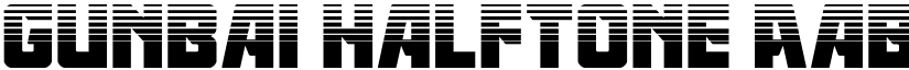 Gunbai Halftone font