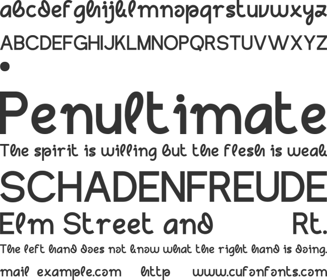 GLEPHA font preview