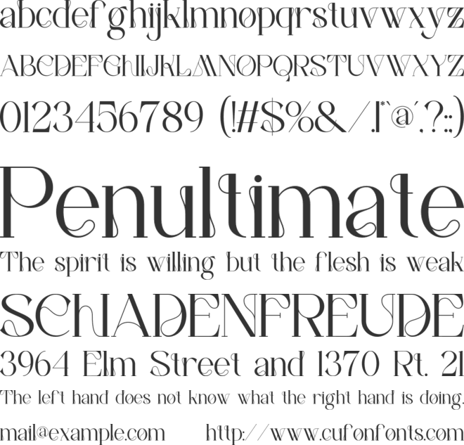Sanely font preview