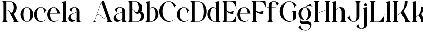 Rocela font