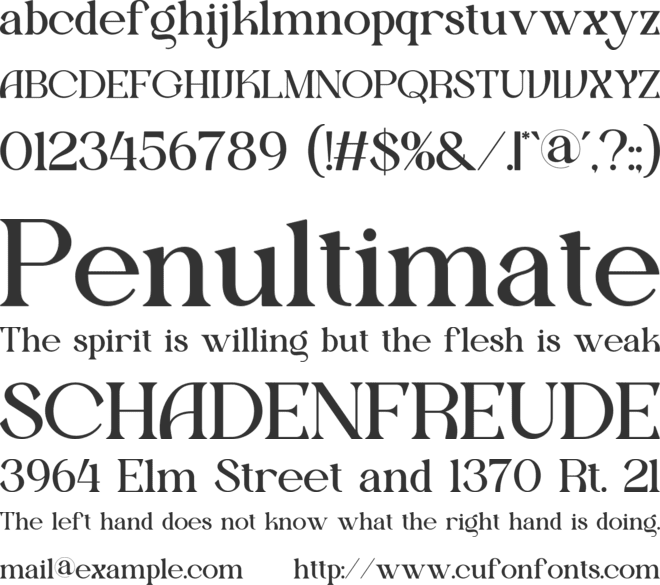 Demica font preview
