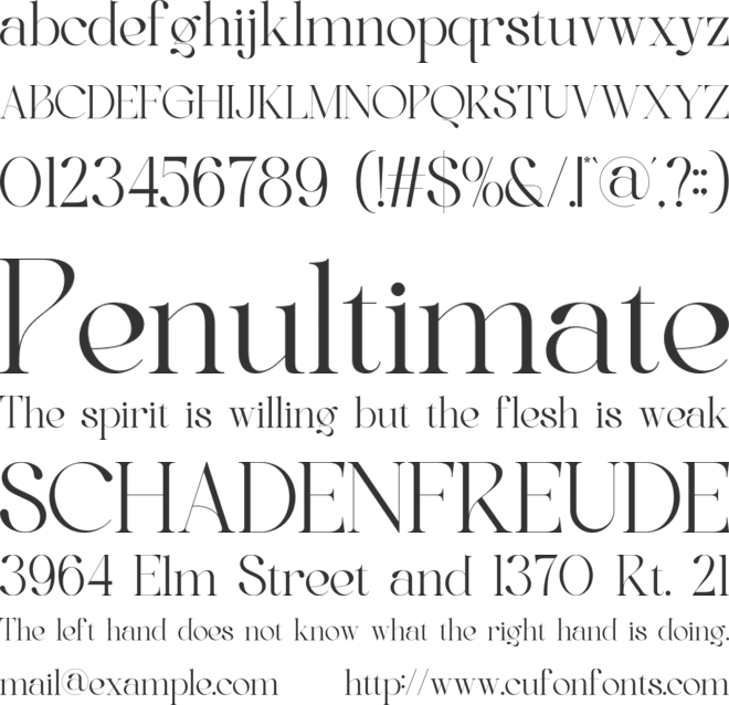 Belyga font preview