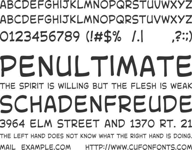 Spider Sans Beta font preview