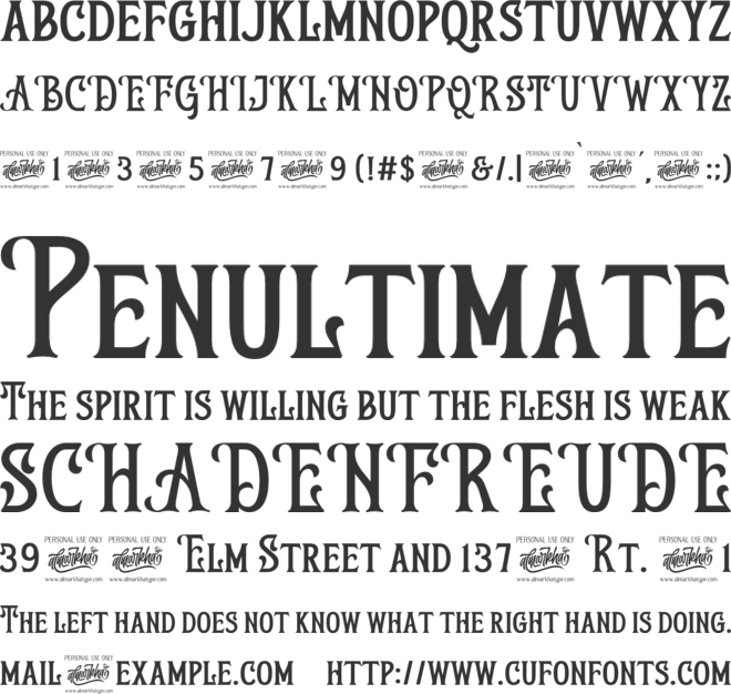 Blind Qualifier font preview