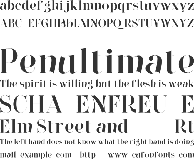 Wonderz VP font preview