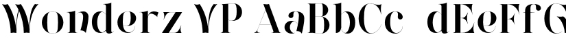 Wonderz VP font download