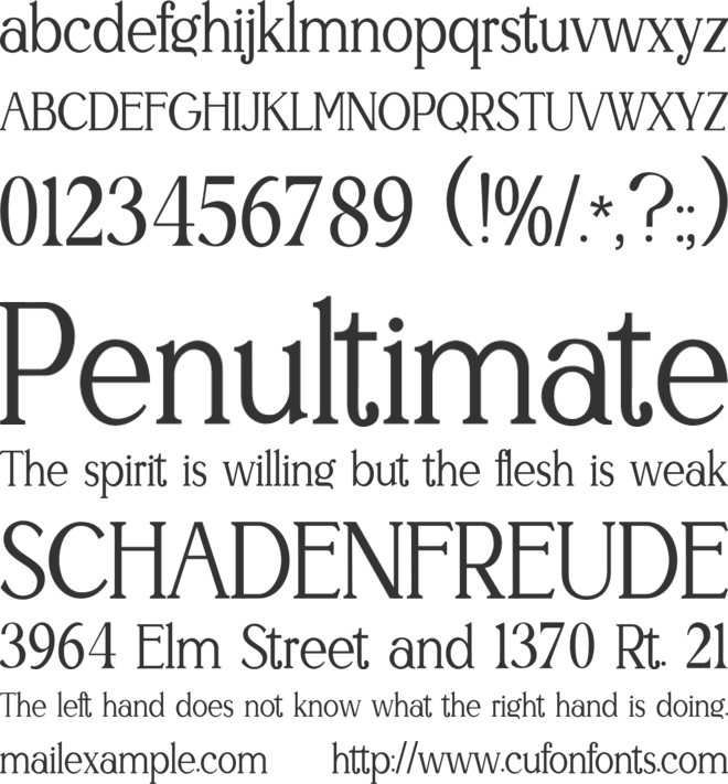 Weigeland Gen Z Logo font preview