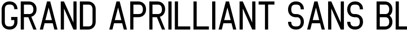 Grand Aprilliant Sans Black font