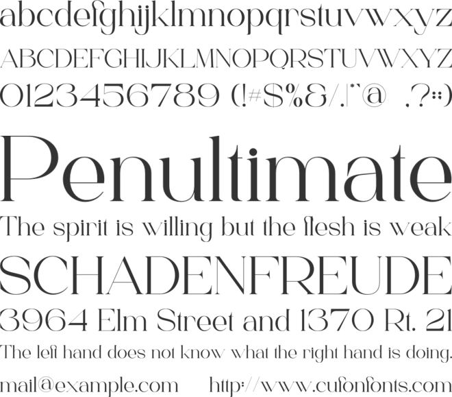 Eclleria font preview
