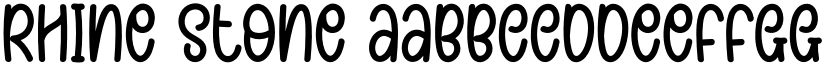 Rhine Stone font download