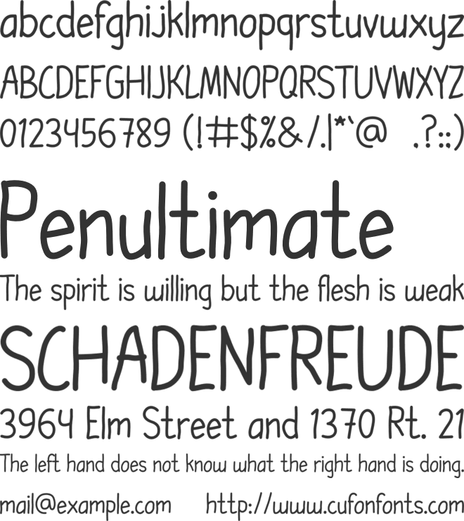 Daywalker font preview