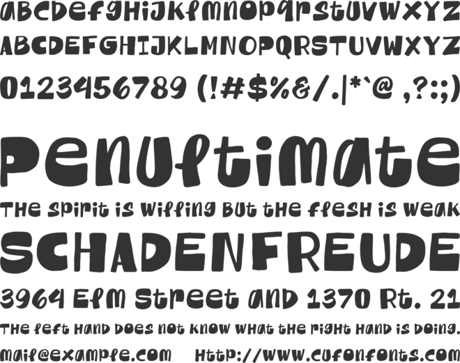 Valerie Camilla font preview