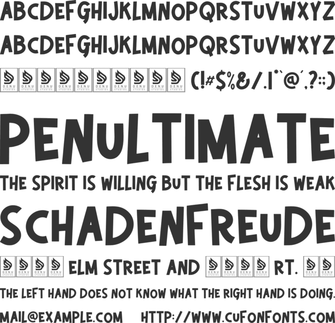 Citrida font preview