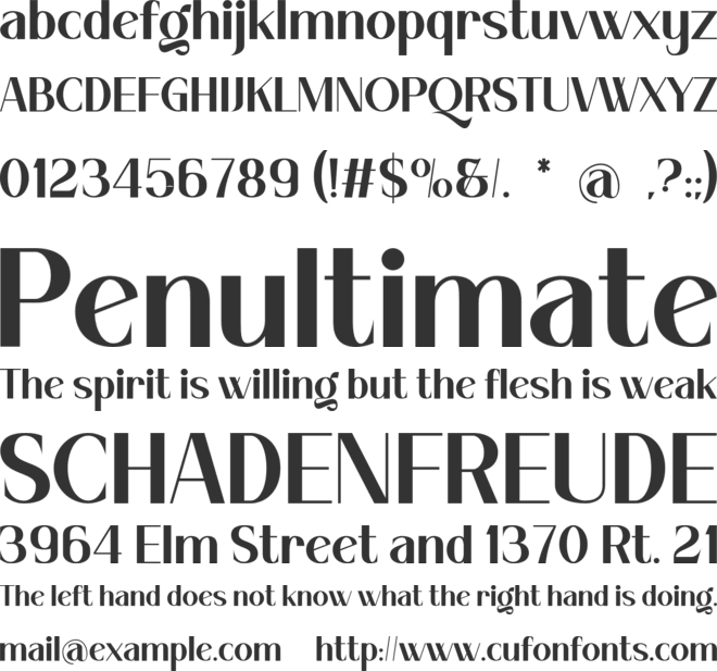 Classic Quality font preview