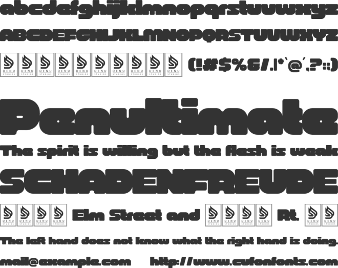 Nocpro font preview