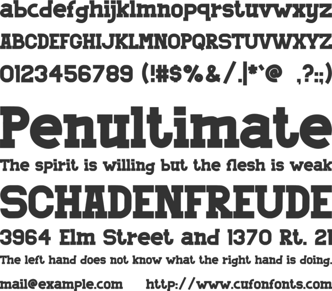 NOMBOCK font preview