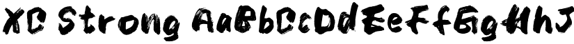 XC Strong font
