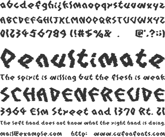 XC Something font preview