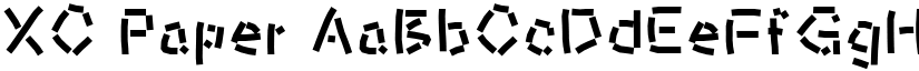 XC Paper font