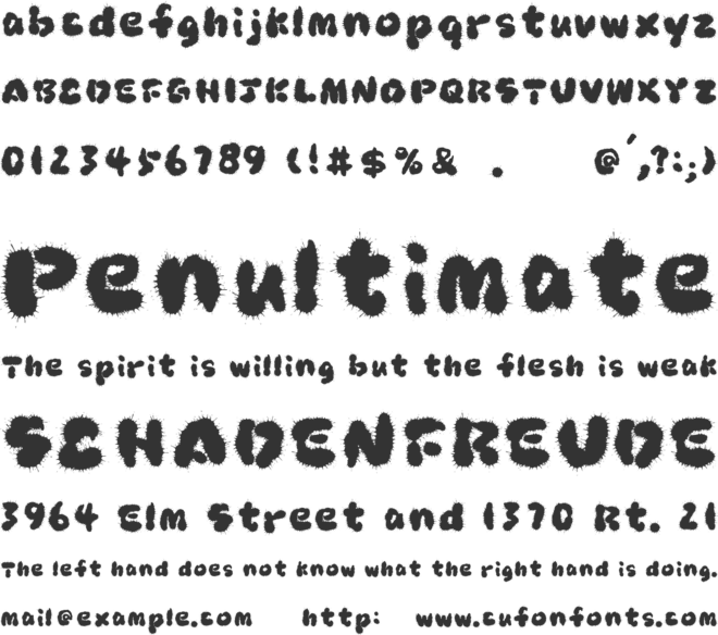 XC Boom font preview