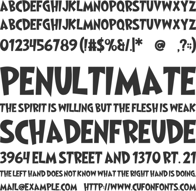 Single Grinch font preview