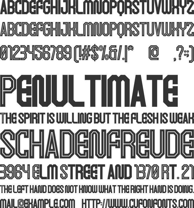 Merry Grinch font preview