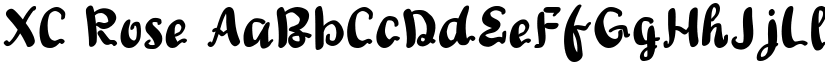 XC Rose font download