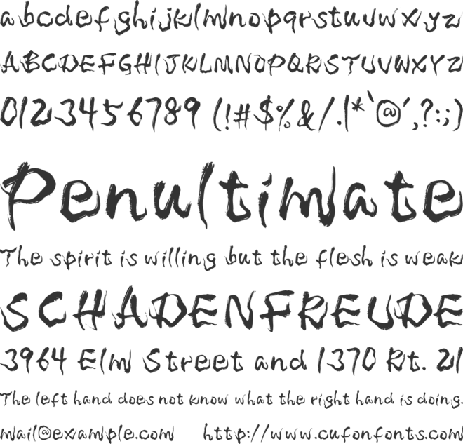 XC Magic font preview