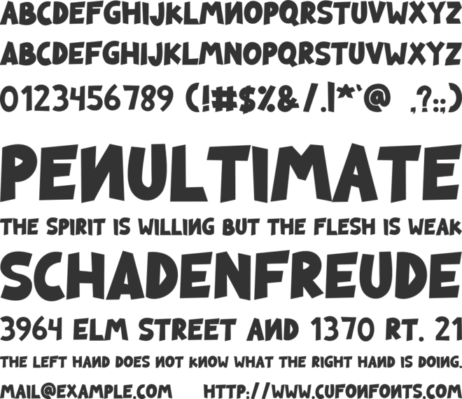 MAKUTA font preview