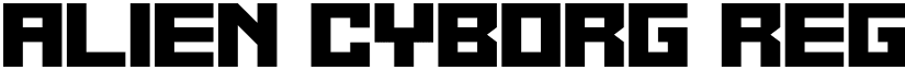 Alien Cyborg Regular font