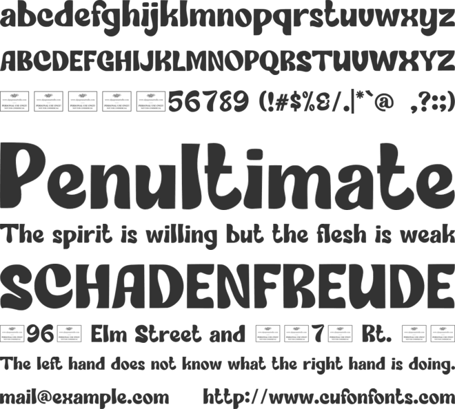 Grand Canyon Free font preview