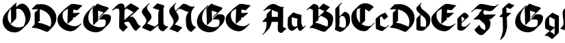 ODEGRUNGE font download