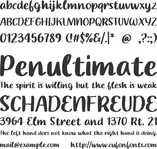 Child Memories font preview