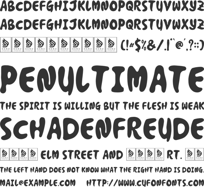 Pops Cloud font preview