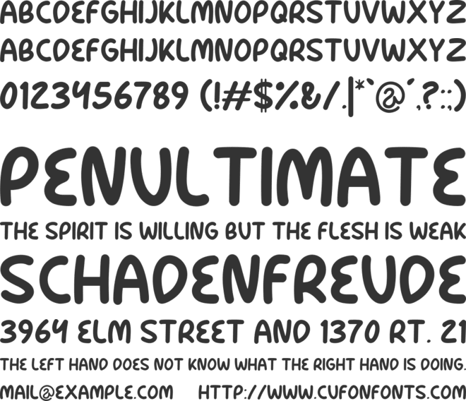 Tomatoku font preview