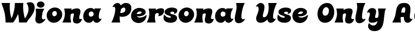 Wiona Personal Use Only font download