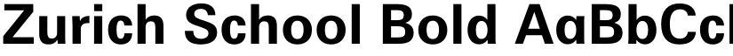 Zurich School font download