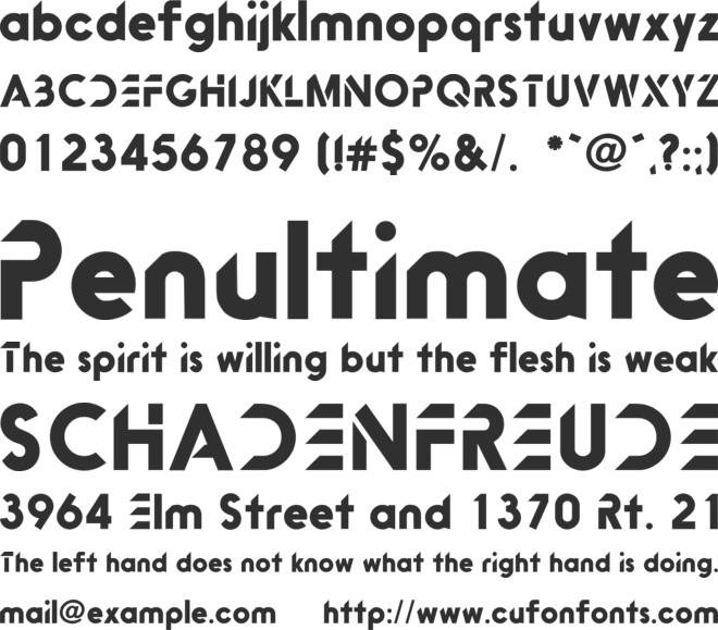 Bitink font preview