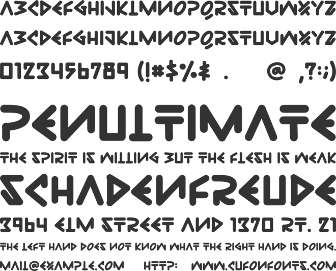 Just Logo font preview