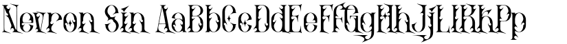 Nevron Sin font download