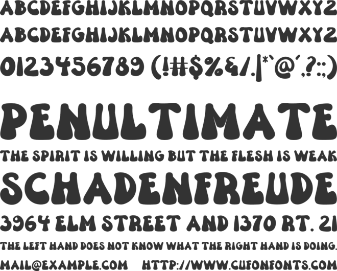 Coowel font preview