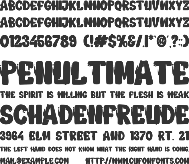 Blow Grafo font preview