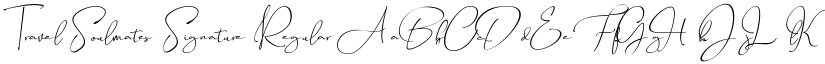 Travel Soulmates Signature Regular font