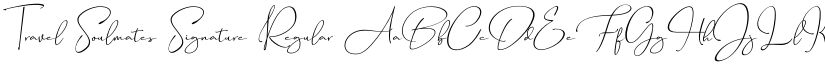Travel Soulmates Signature Regular font