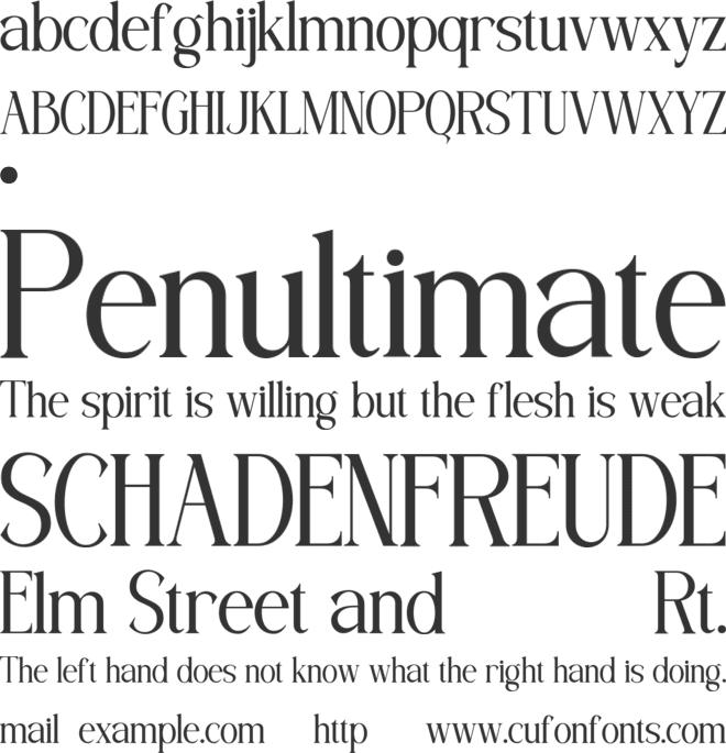 ELISTORA font preview