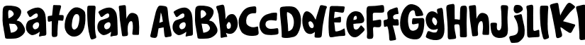 Batolah font download
