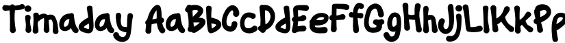 Timaday font