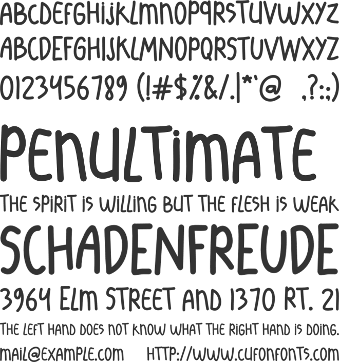 Colacha font preview