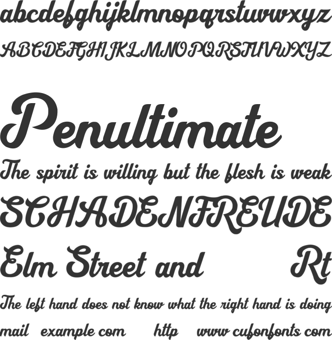 Cipthayasa font preview